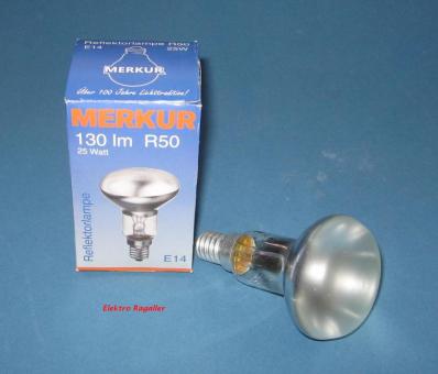 Reflektorlampe R50 25 Watt E14 "Auslauftype" 